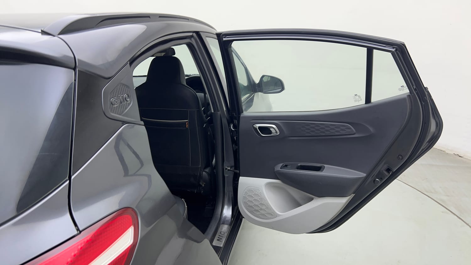 Used 2021 Hyundai Grand i10 Nios Sportz 1.2 Kappa VTVT Petrol Manual interior RIGHT REAR DOOR OPEN VIEW