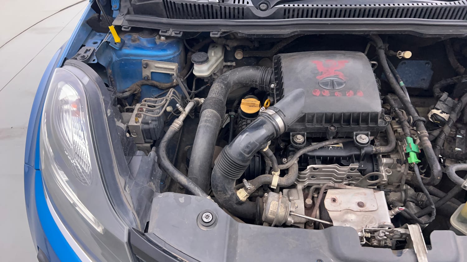 Used 2020 Tata Nexon XZA Plus (O) Petrol Automatic engine ENGINE RIGHT SIDE VIEW