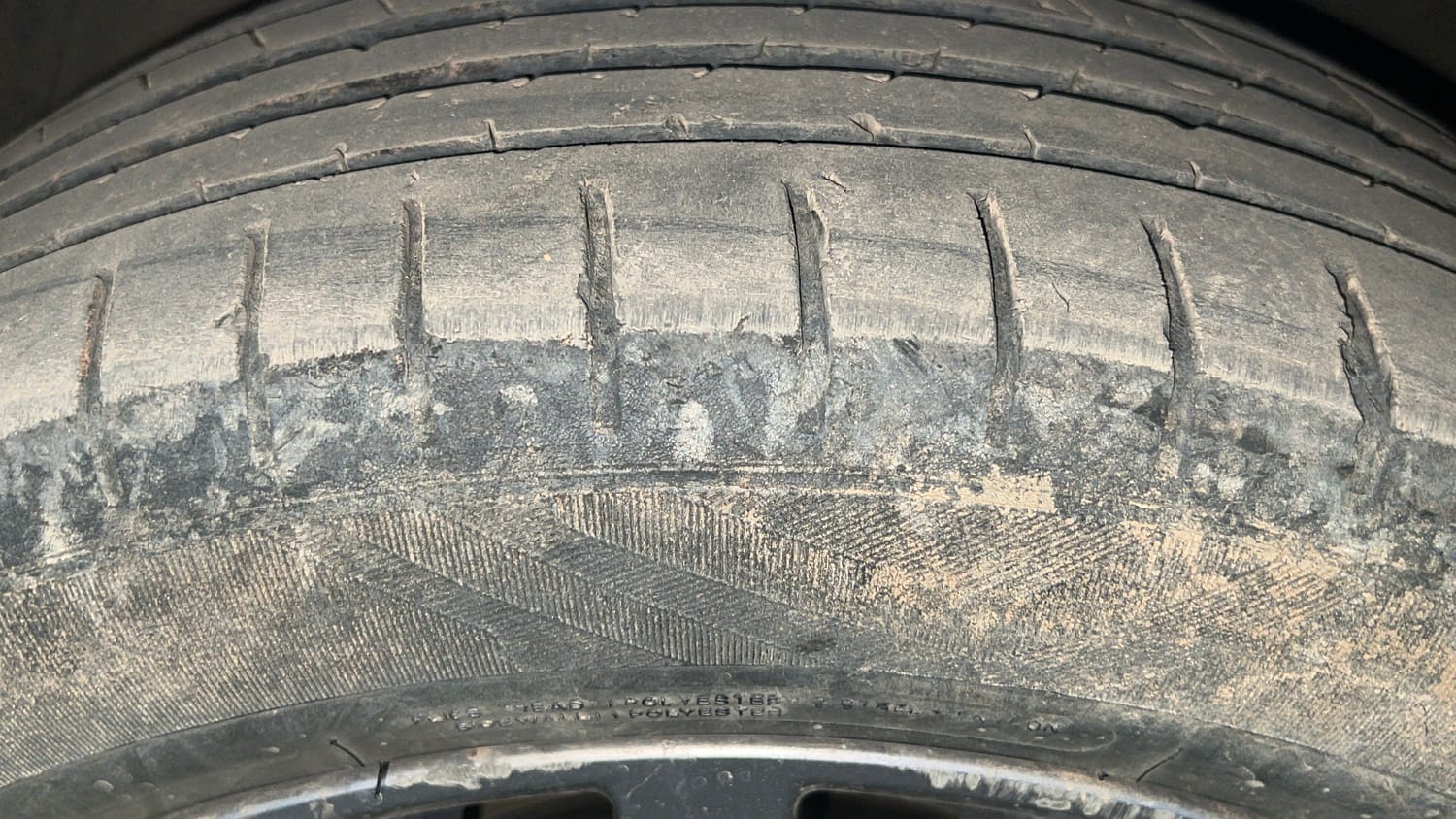 Used 2018 Maruti Suzuki Ciaz Alpha 1.4 MT Petrol Manual tyres LEFT FRONT TYRE TREAD VIEW