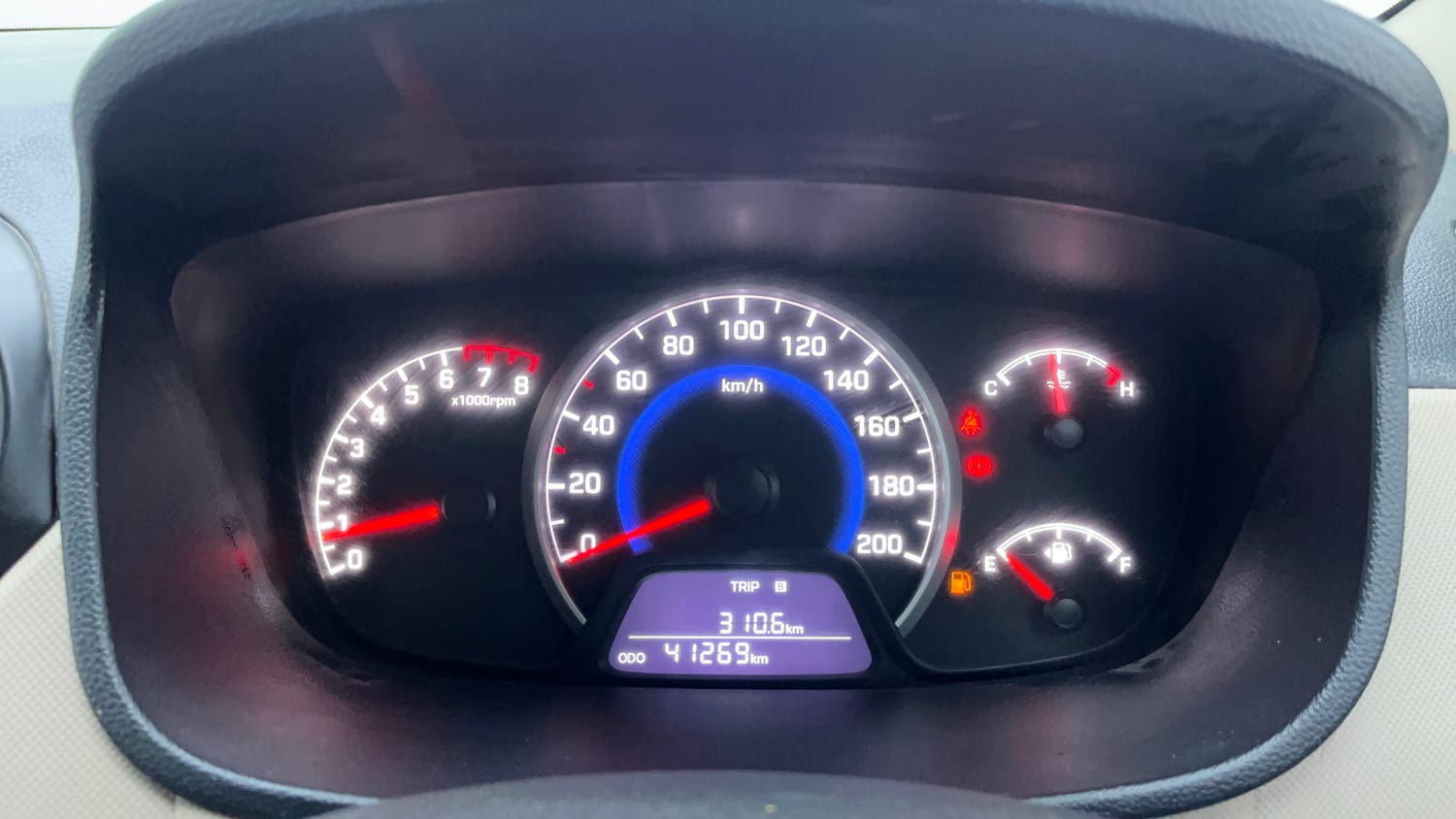 Used 2019 Hyundai Grand i10 Sportz 1.2 Kappa VTVT Petrol Manual interior CLUSTERMETER VIEW