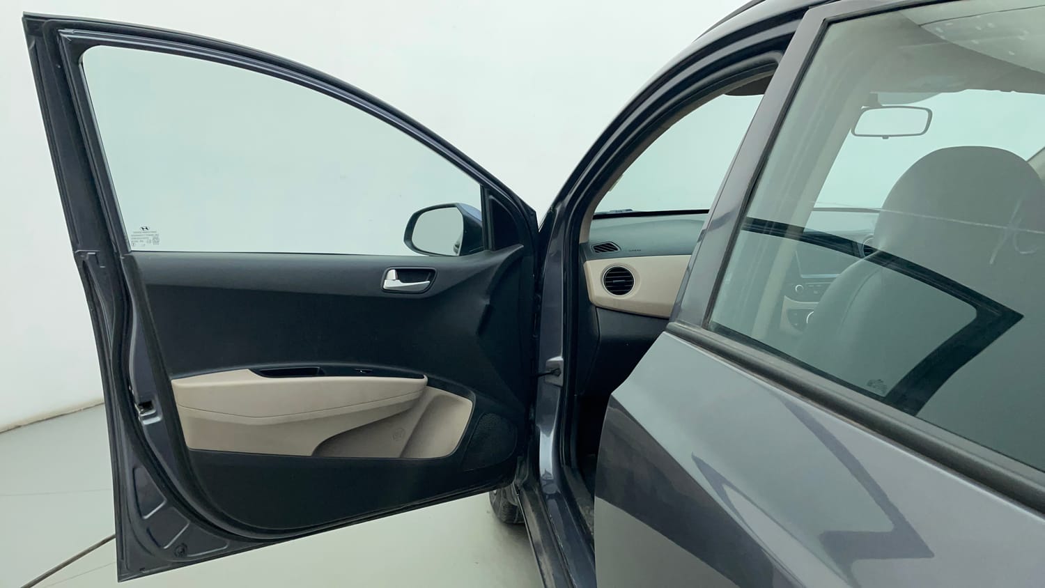 Used 2019 Hyundai Grand i10 Sportz 1.2 Kappa VTVT Petrol Manual interior LEFT FRONT DOOR OPEN VIEW