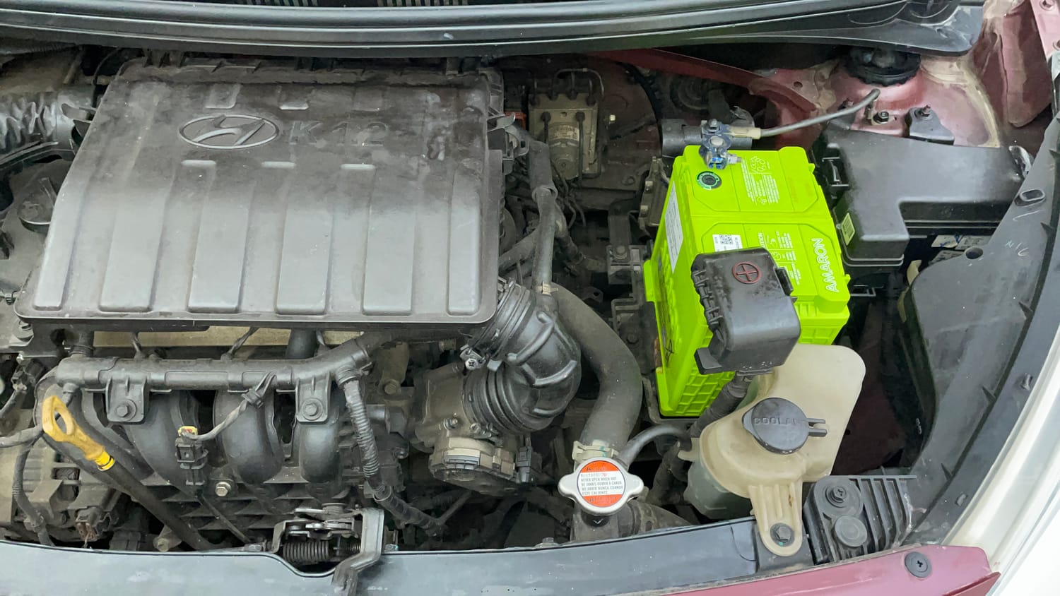 Used 2016 Hyundai Grand i10 Asta 1.2 Kappa VTVT Petrol Manual engine ENGINE LEFT SIDE VIEW