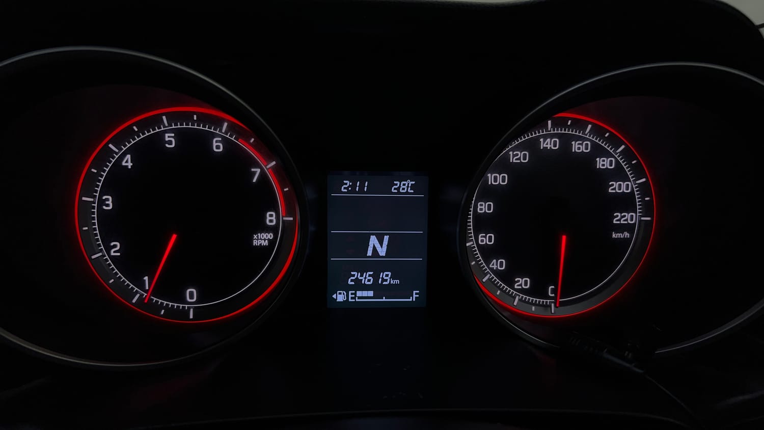 Used 2018 Maruti Suzuki Swift ZXi AMT Petrol Automatic interior CLUSTERMETER VIEW