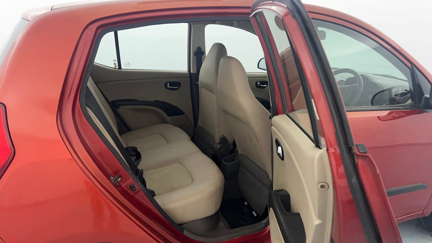 Used 2013 Hyundai i10 Magna 1.1 iRDE2 Petrol Manual interior RIGHT SIDE REAR DOOR CABIN VIEW