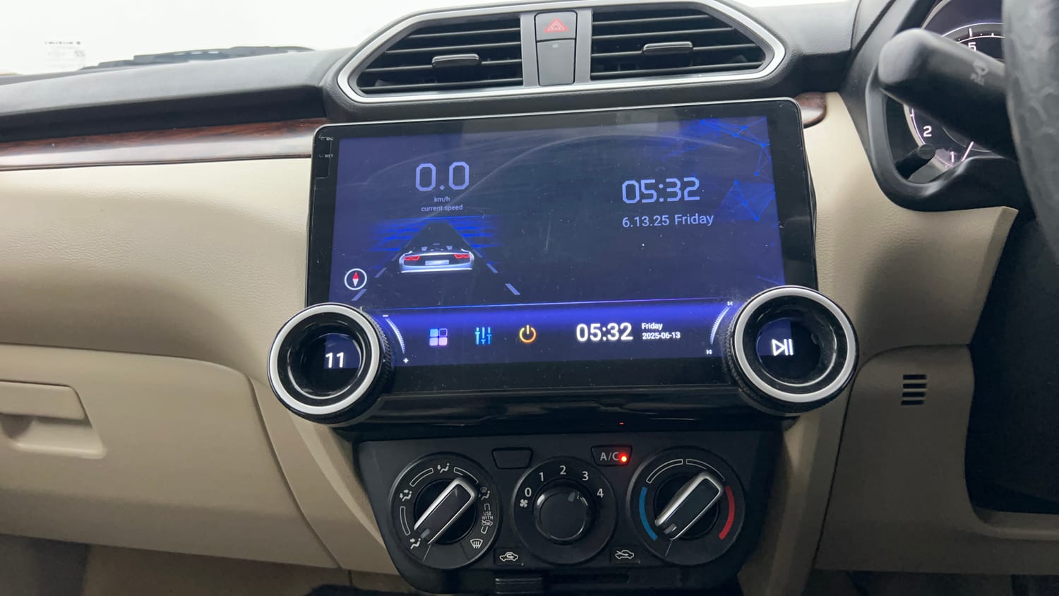 Used 2019 Maruti Suzuki Dzire VXi Petrol Manual interior MUSIC SYSTEM & AC CONTROL VIEW