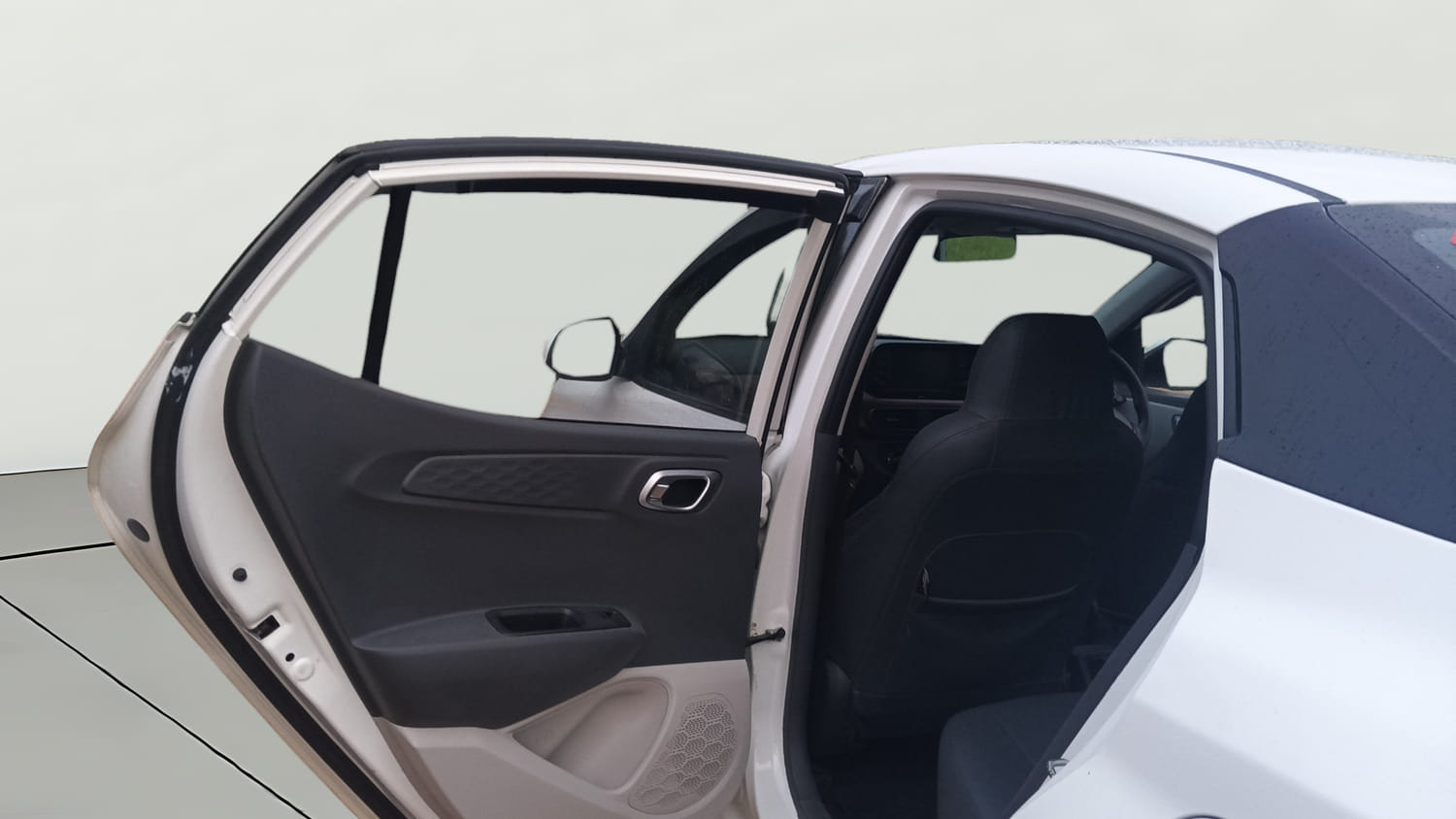 Used 2020 Hyundai Aura SX 1.2 Petrol Petrol Manual interior LEFT REAR DOOR OPEN VIEW