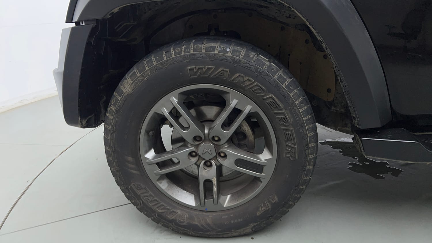 Used 2025 Mahindra Thar LX Hard Top Petrol MT 4WD Petrol Manual tyres LEFT FRONT TYRE RIM VIEW
