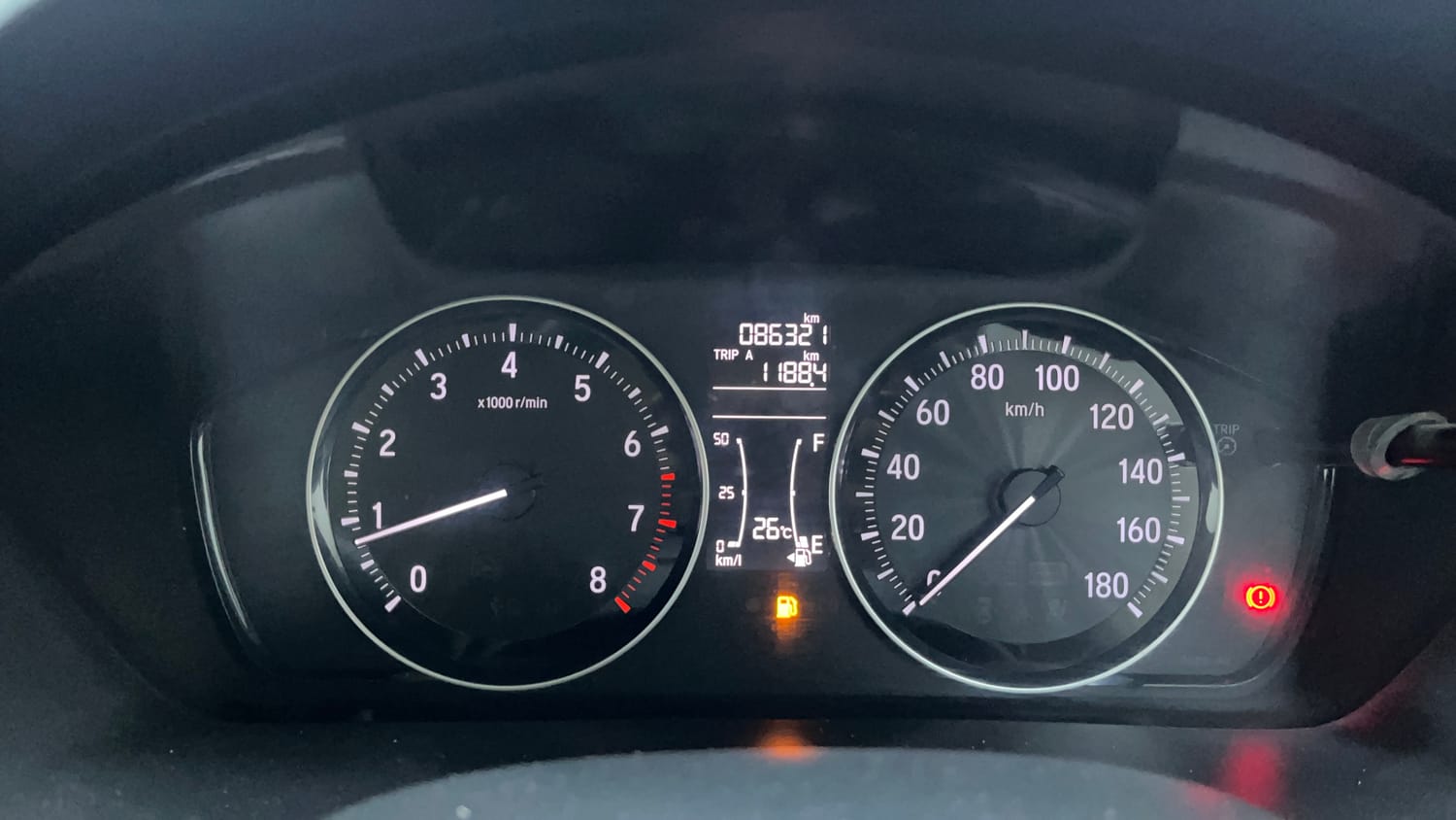 Used 2018 Honda Amaze 1.2 VX i-VTEC Petrol Manual interior CLUSTERMETER VIEW