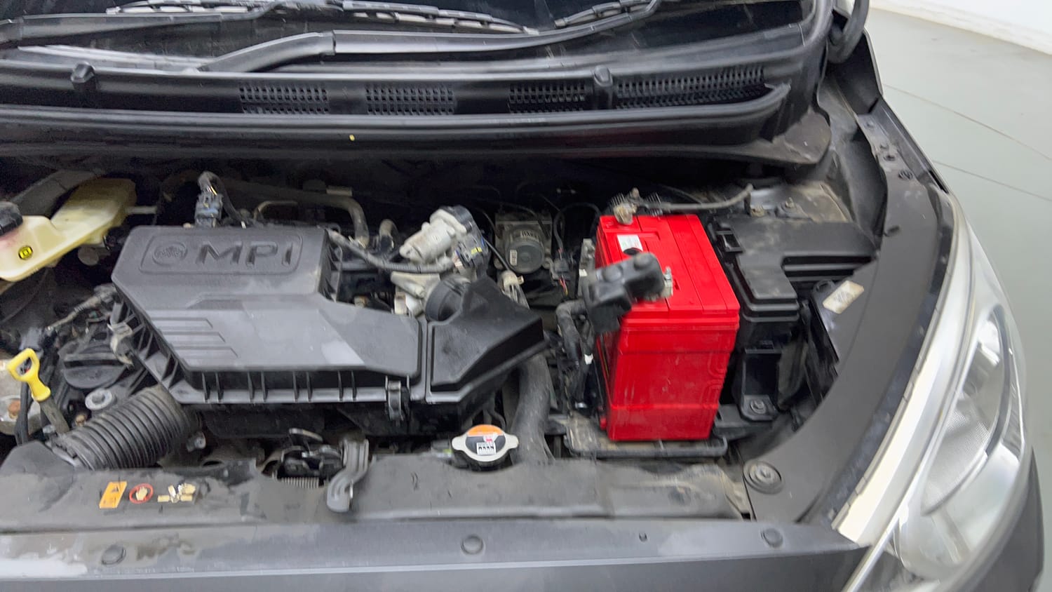 Used 2022 Hyundai Santro Sportz Petrol Manual engine ENGINE LEFT SIDE VIEW