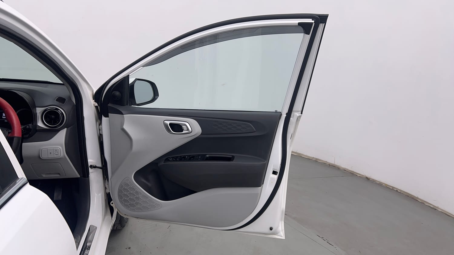 Used 2023 Hyundai Grand i10 Nios Sportz 1.2 Kappa VTVT Petrol Manual interior RIGHT FRONT DOOR OPEN VIEW