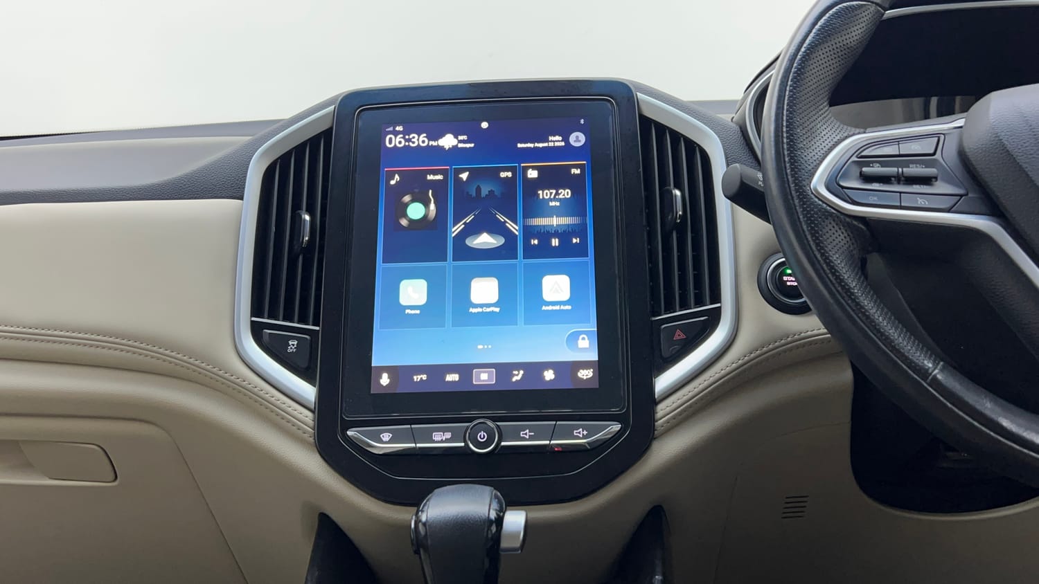 Used 2021 MG Motors Hector Sharp 1.5 Petrol CVT Petrol Automatic interior MUSIC SYSTEM & AC CONTROL VIEW