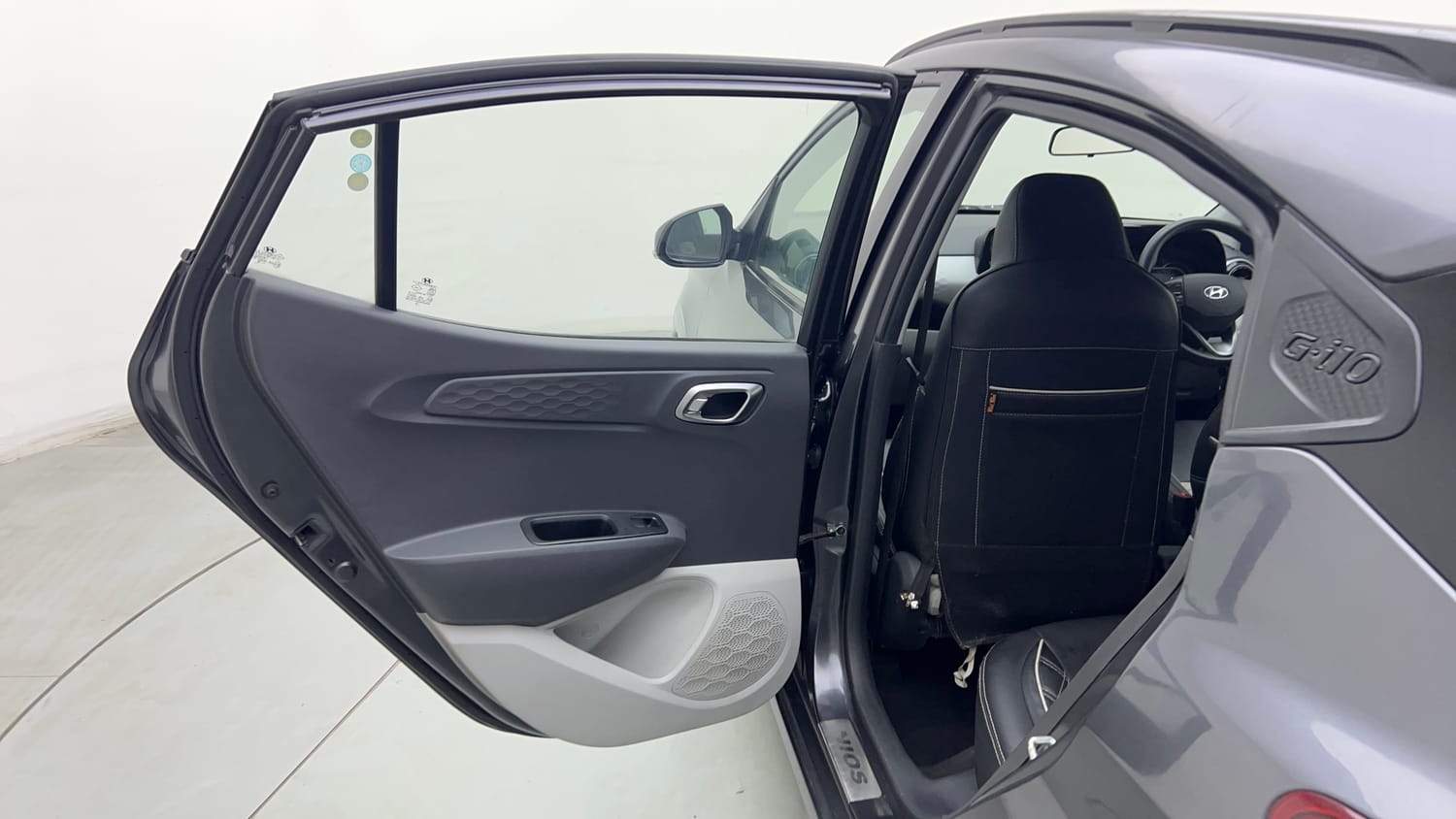 Used 2021 Hyundai Grand i10 Nios Sportz 1.2 Kappa VTVT Petrol Manual interior LEFT REAR DOOR OPEN VIEW