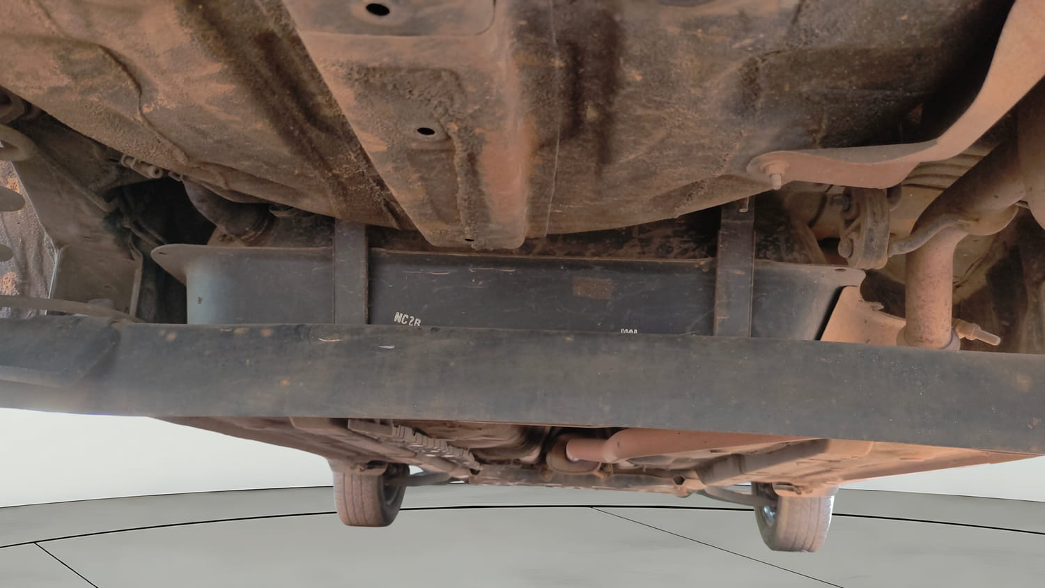 Used 2018 Hyundai Grand i10 Sportz 1.2 Kappa VTVT Petrol Manual extra REAR UNDERBODY VIEW (TAKEN FROM REAR)
