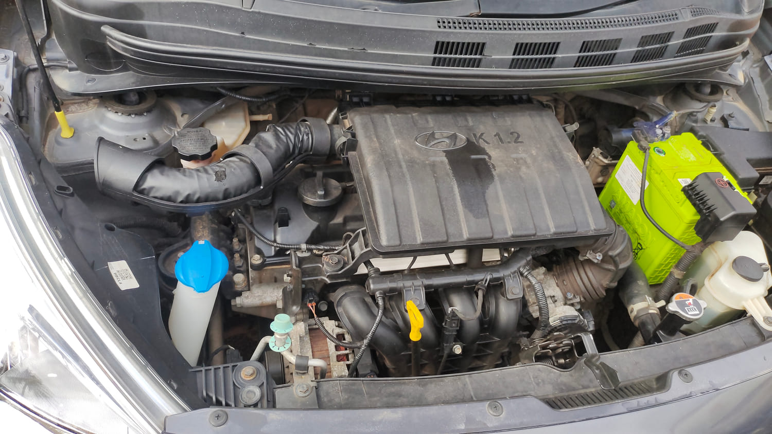 Used 2018 Hyundai Grand i10 Sportz 1.2 Kappa VTVT Petrol Manual engine ENGINE RIGHT SIDE VIEW
