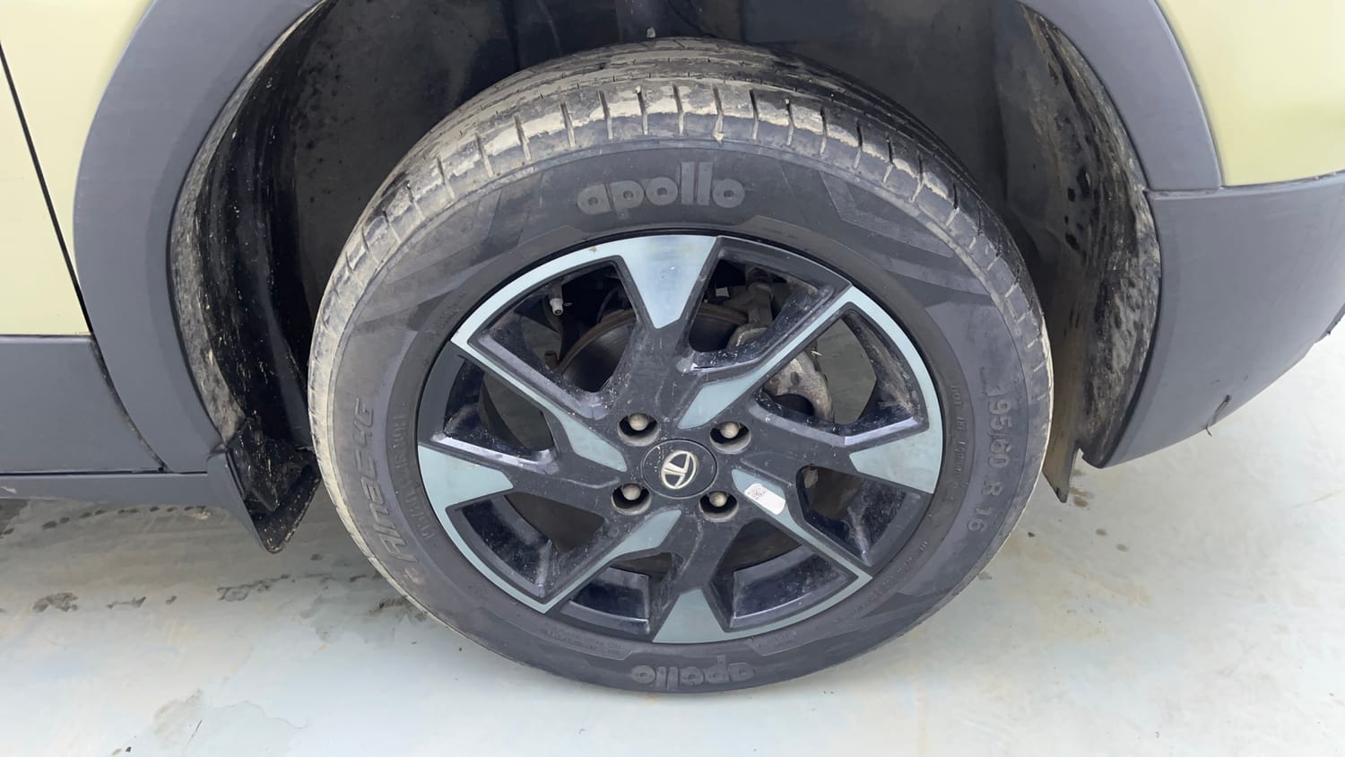 Used 2022 Tata Punch Kaziranga Creative MT Petrol Manual tyres RIGHT FRONT TYRE RIM VIEW