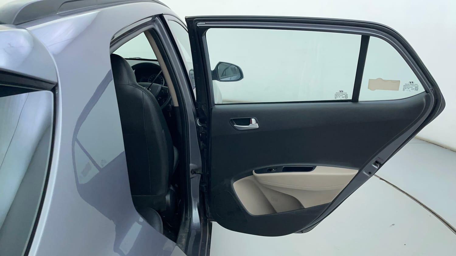 Used 2019 Hyundai Grand i10 Sportz 1.2 Kappa VTVT Petrol Manual interior RIGHT REAR DOOR OPEN VIEW
