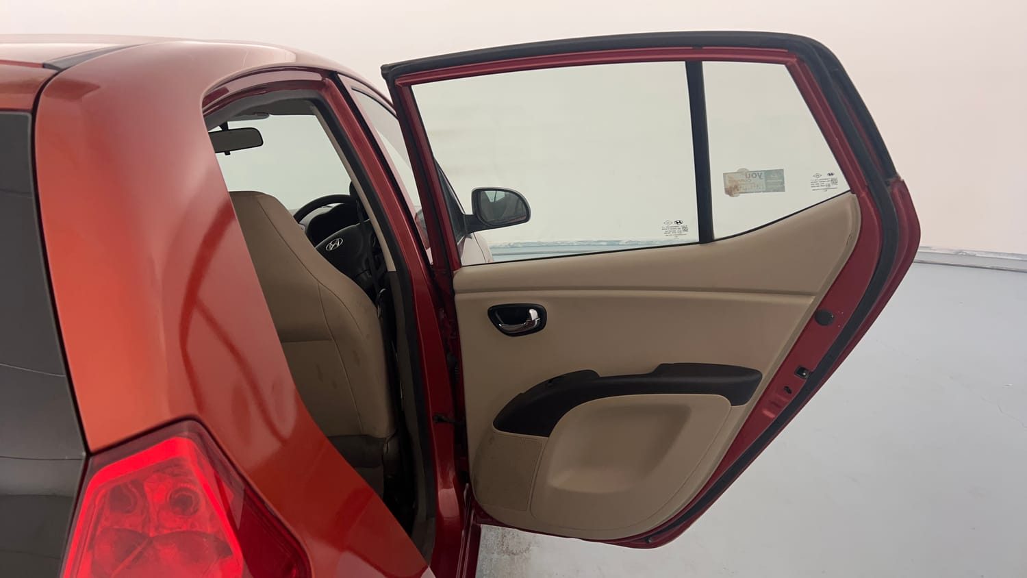Used 2013 Hyundai i10 Magna 1.1 iRDE2 Petrol Manual interior RIGHT REAR DOOR OPEN VIEW