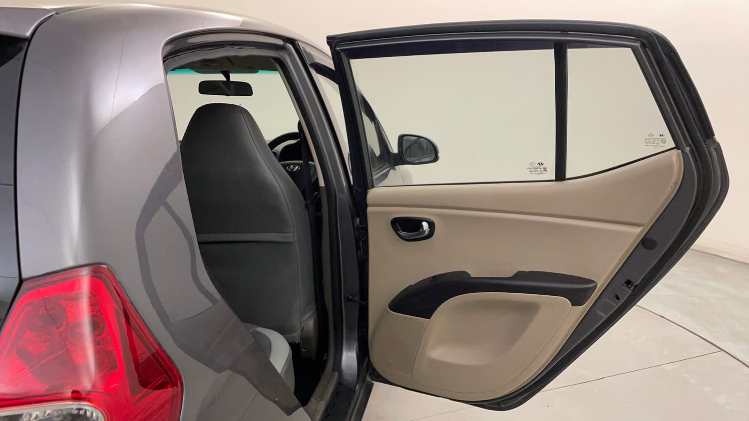 Used 2012 Hyundai i10 Sportz 1.2 Kappa2 Petrol Manual interior RIGHT REAR DOOR OPEN VIEW