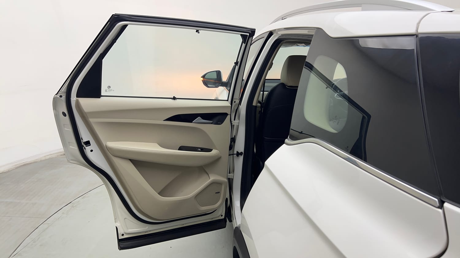 Used 2021 MG Motors Hector Sharp 1.5 Petrol CVT Petrol Automatic interior LEFT REAR DOOR OPEN VIEW
