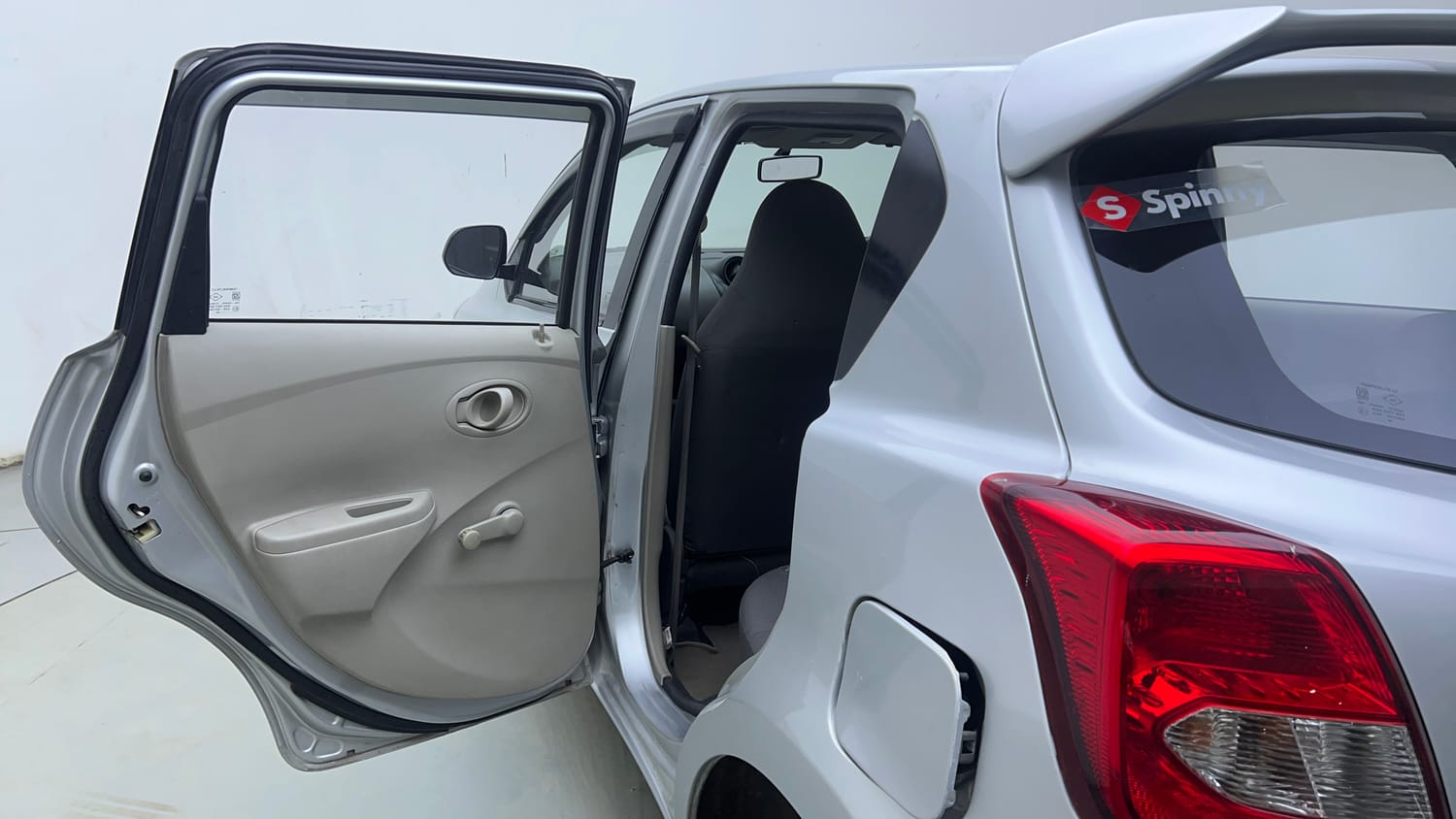 Used 2014 Datsun GO T Petrol Manual interior LEFT REAR DOOR OPEN VIEW