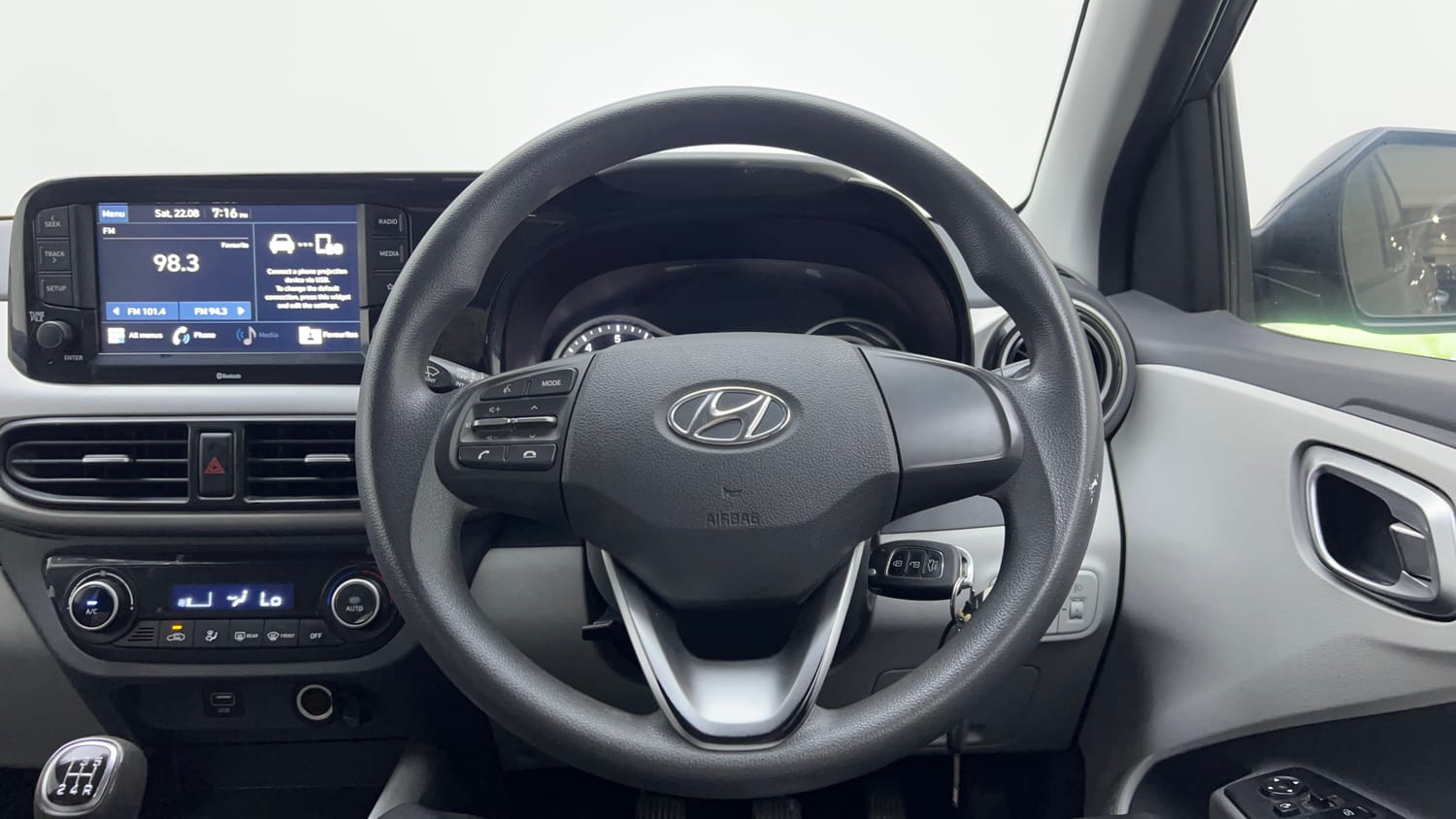 Used 2021 Hyundai Grand i10 Nios Sportz 1.2 Kappa VTVT Petrol Manual interior STEERING VIEW