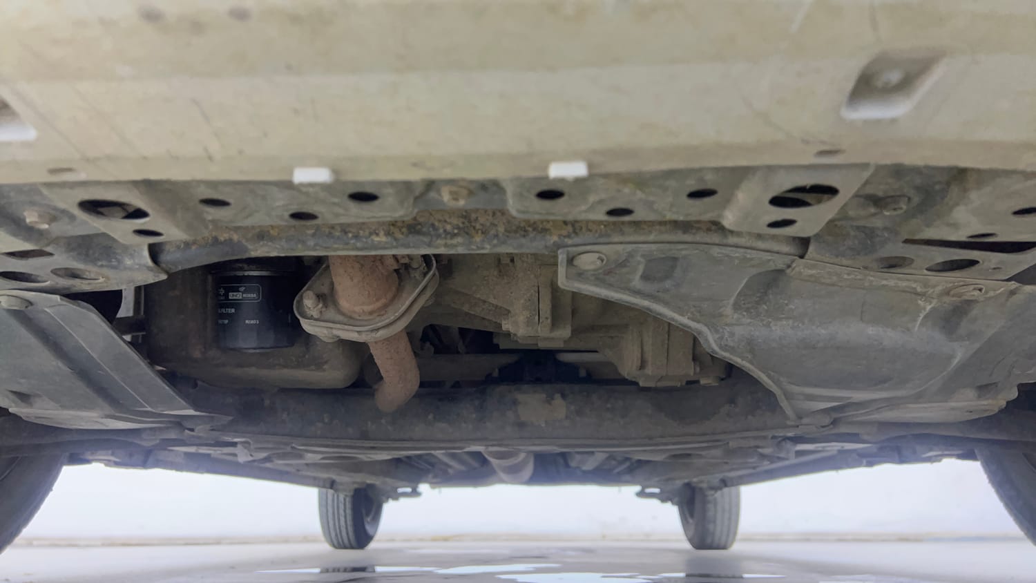Used 2015 Maruti Suzuki Swift Dzire VXI Petrol Manual extra FRONT LEFT UNDERBODY VIEW