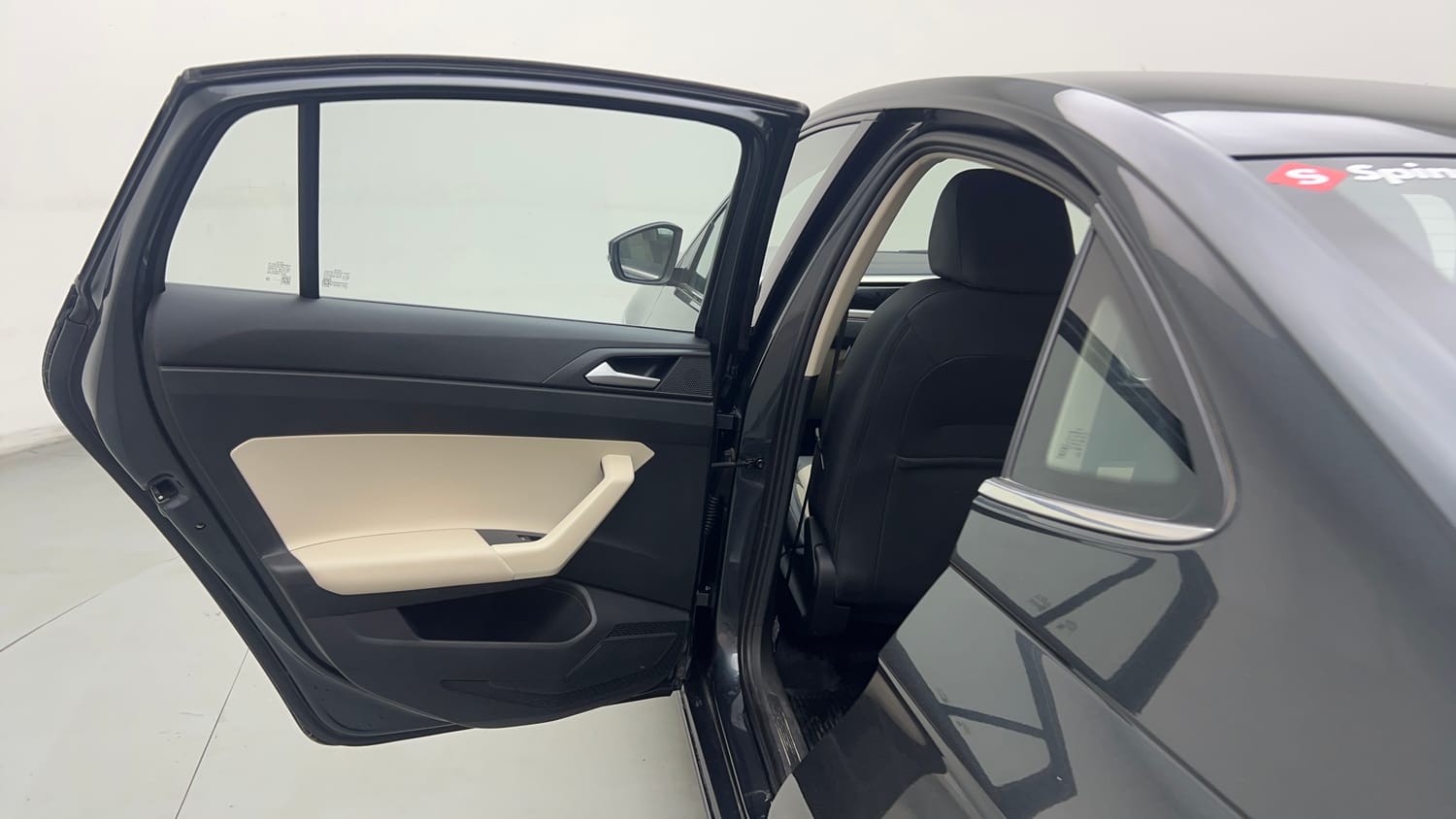 Used 2022 Volkswagen Virtus Topline 1.0 TSI AT Petrol Automatic interior LEFT REAR DOOR OPEN VIEW