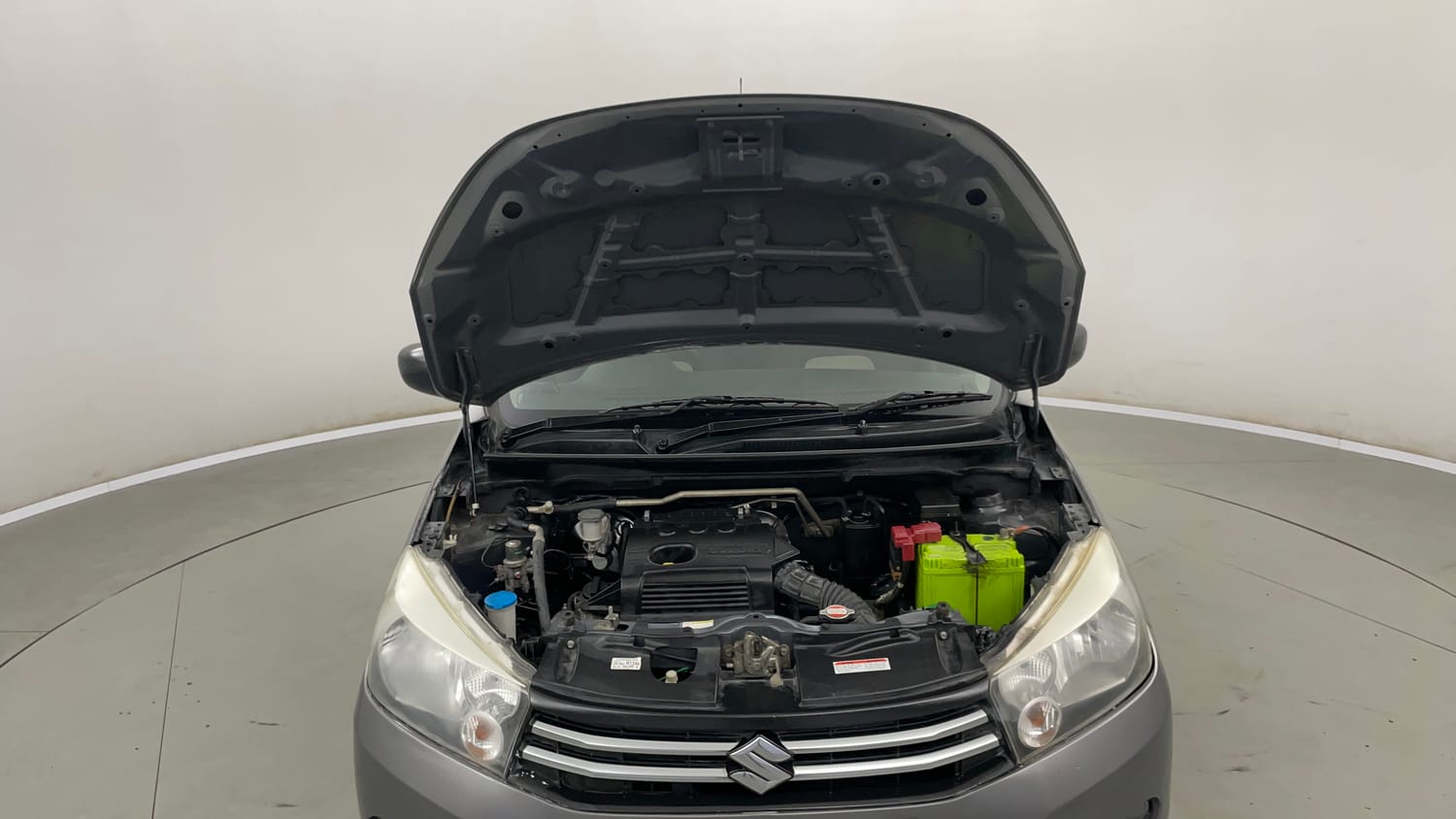 Used 2016 Maruti Suzuki Celerio VXi AMT Petrol Automatic engine ENGINE & BONNET OPEN FRONT VIEW