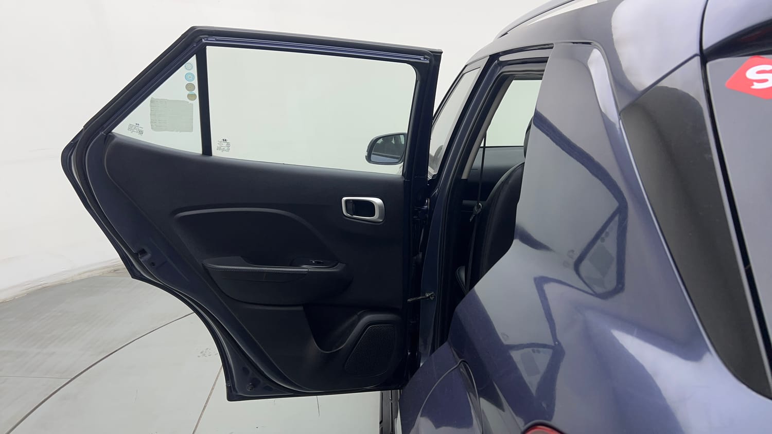 Used 2022 Hyundai Venue SX Plus 1.0 Turbo DCT Petrol Automatic interior LEFT REAR DOOR OPEN VIEW