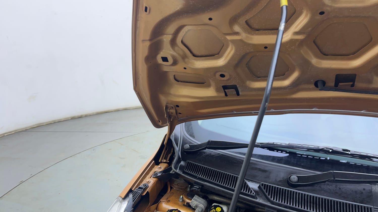 Used 2016 Ford Figo Titanium Plus 1.5 TDCi Diesel Manual engine ENGINE RIGHT SIDE HINGE & APRON VIEW