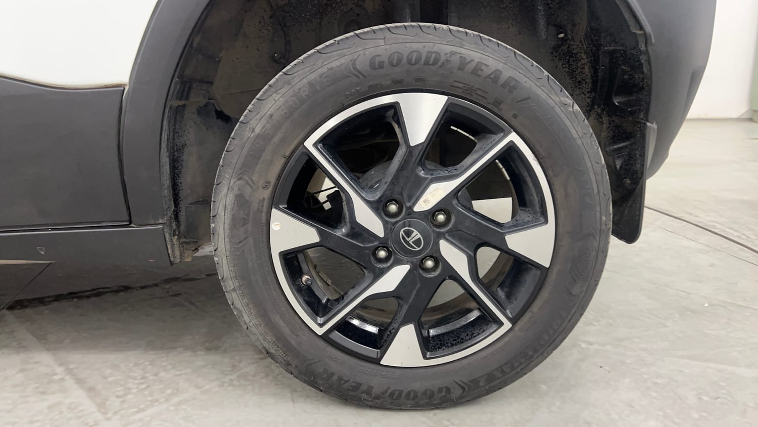 Used 2025 Tata Punch Creative Plus AMT Petrol Automatic tyres LEFT REAR TYRE RIM VIEW