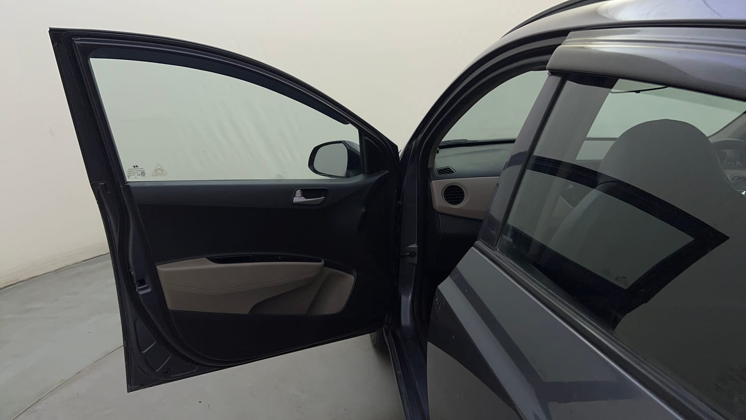 Used 2014 Hyundai Grand i10 Sportz 1.2 Kappa VTVT Petrol Manual interior LEFT FRONT DOOR OPEN VIEW