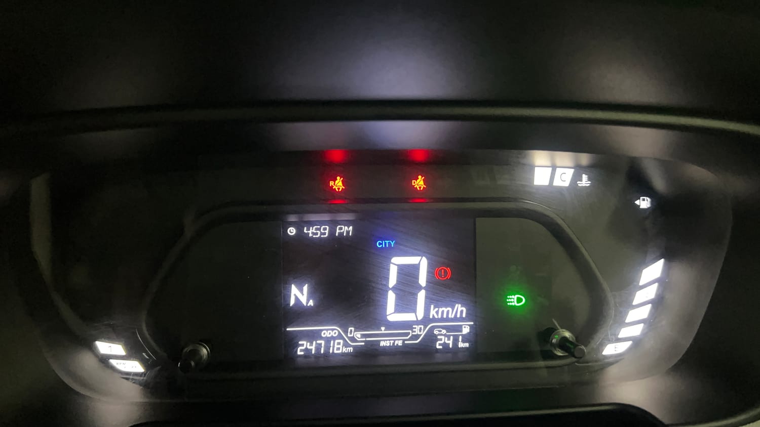 Used 2025 Tata Punch Creative Plus AMT Petrol Automatic interior CLUSTERMETER VIEW