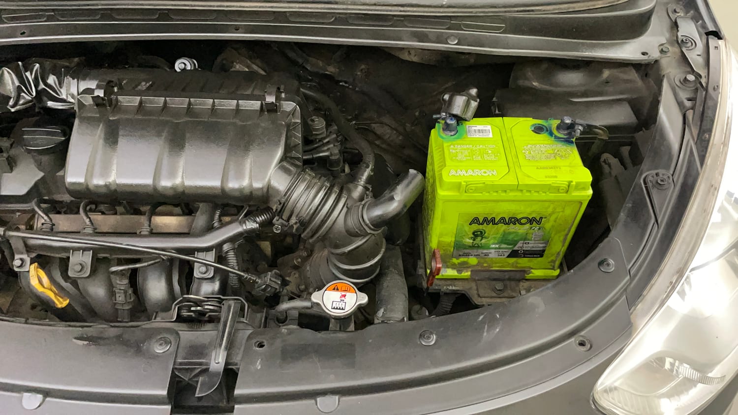 Used 2012 Hyundai i10 Sportz 1.2 AT Kappa2 Petrol Automatic engine ENGINE LEFT SIDE VIEW