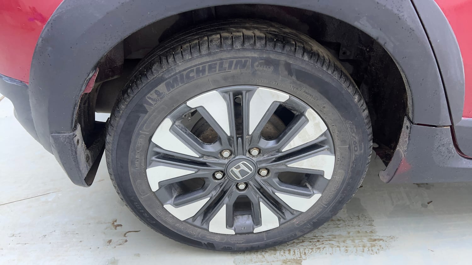 Used 2021 Honda WR-V VX MT Diesel Diesel Manual tyres RIGHT REAR TYRE RIM VIEW