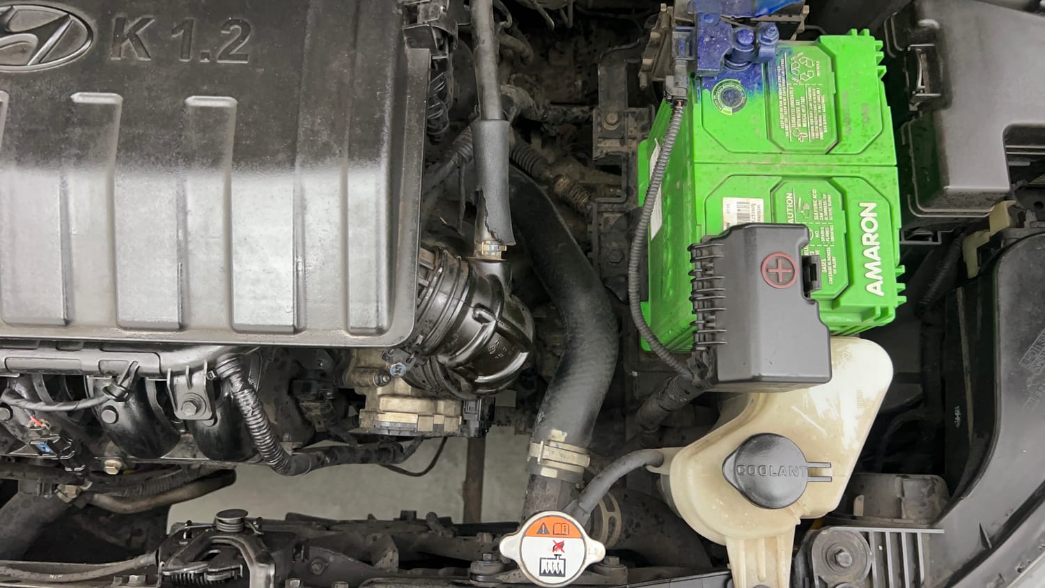 Used 2018 Hyundai Xcent SX (O) Petrol Manual engine ENGINE LEFT SIDE VIEW