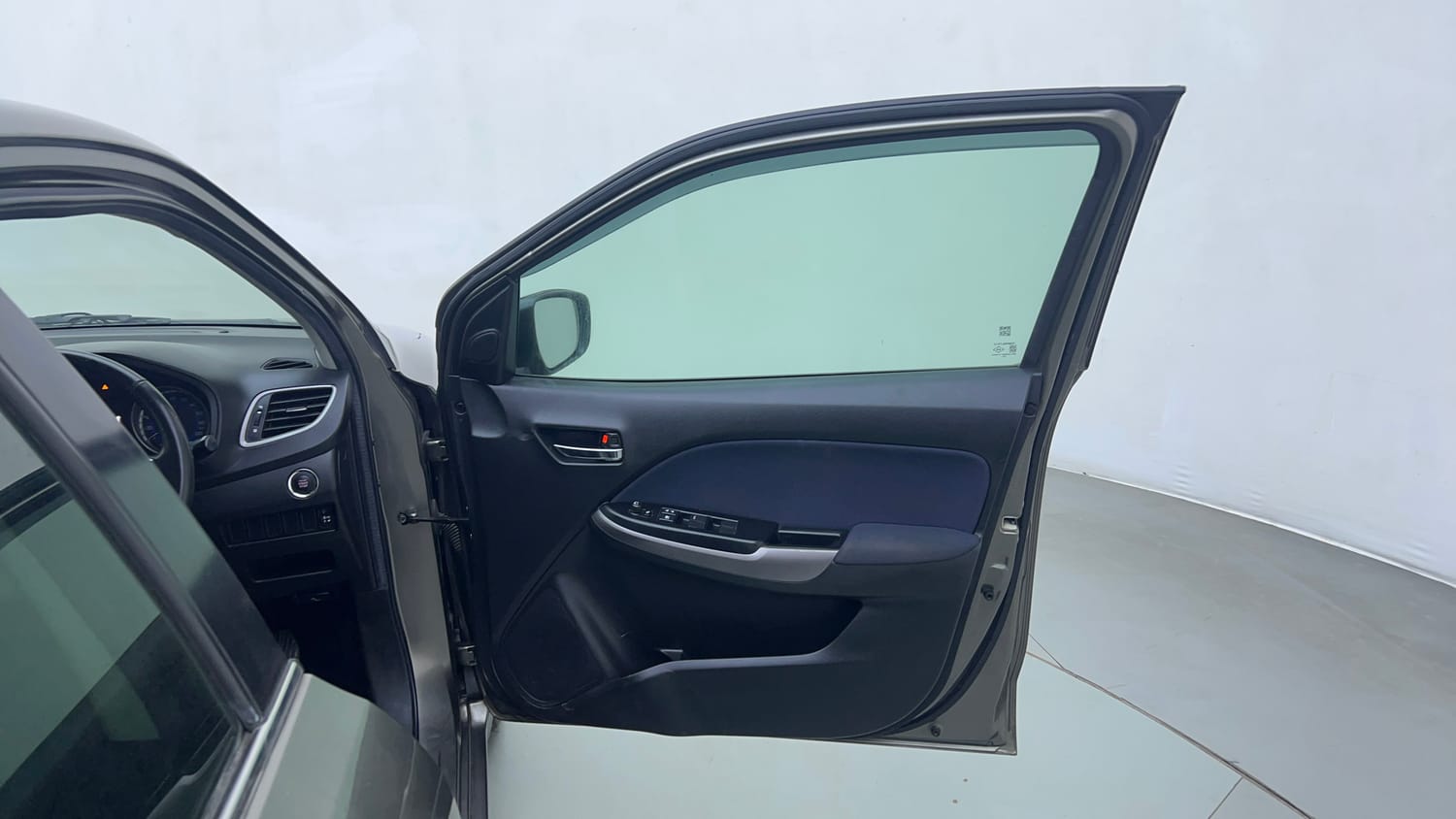 Used 2021 Toyota Glanza V CVT Petrol Automatic interior RIGHT FRONT DOOR OPEN VIEW