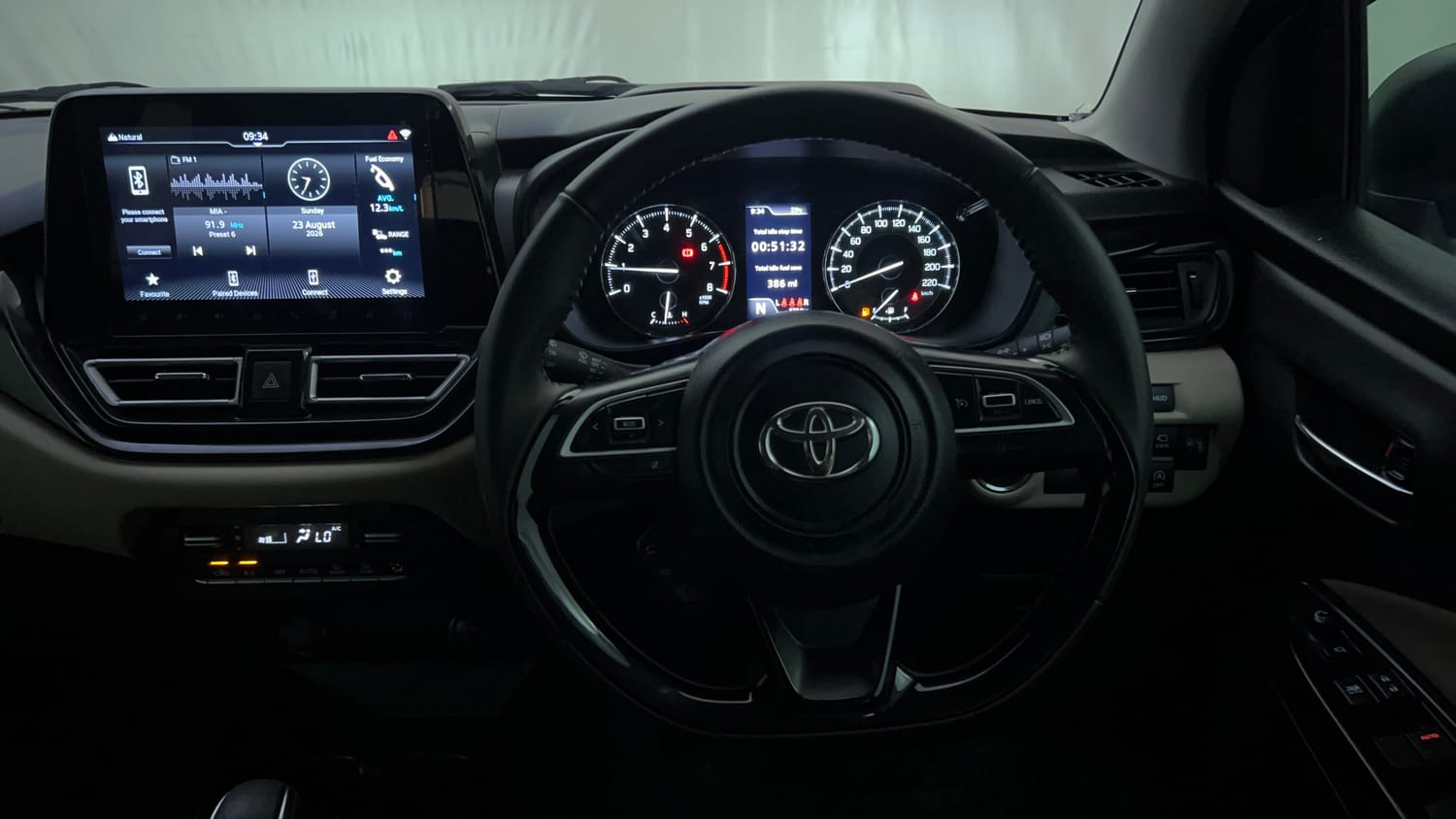 Used 2024 Toyota Glanza V AMT Petrol Automatic interior STEERING VIEW