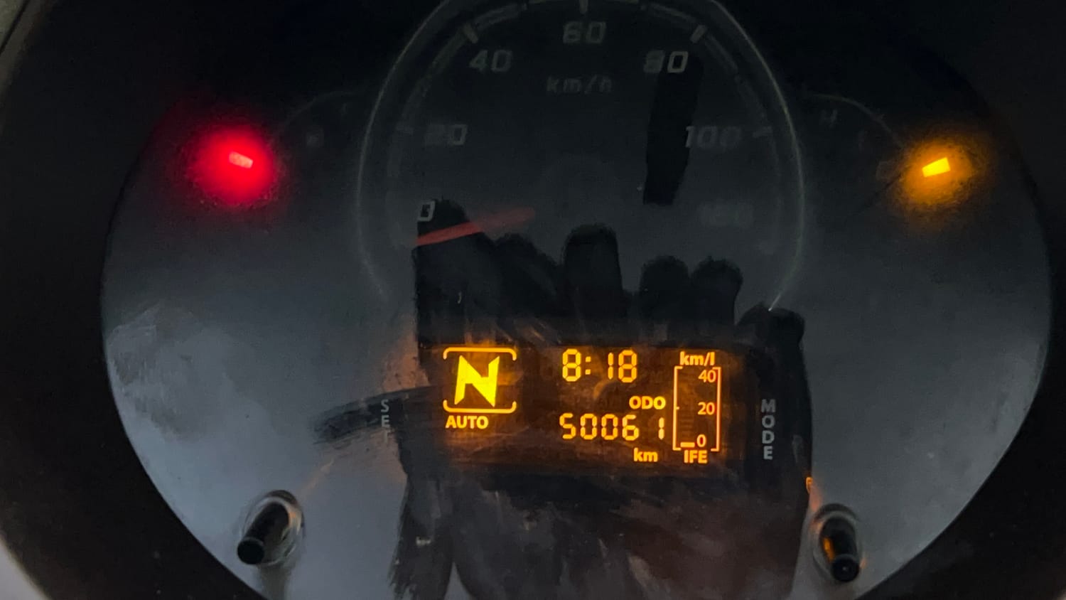 Used 2015 Tata Nano Twist XTA Petrol Automatic interior CLUSTERMETER VIEW