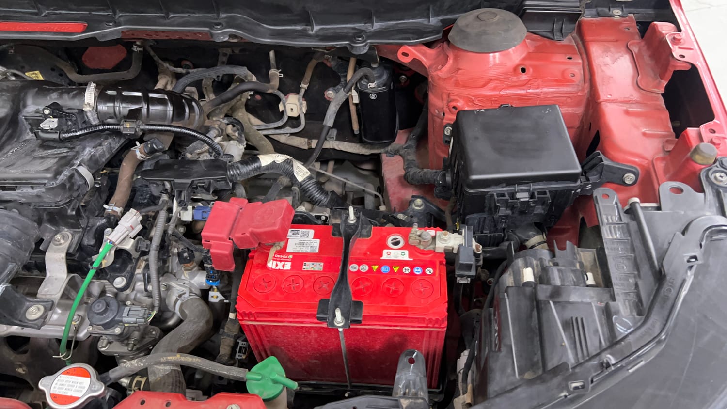 Used 2022 Maruti Suzuki Brezza Zxi Plus AT Dual Tone Petrol Automatic engine ENGINE LEFT SIDE VIEW