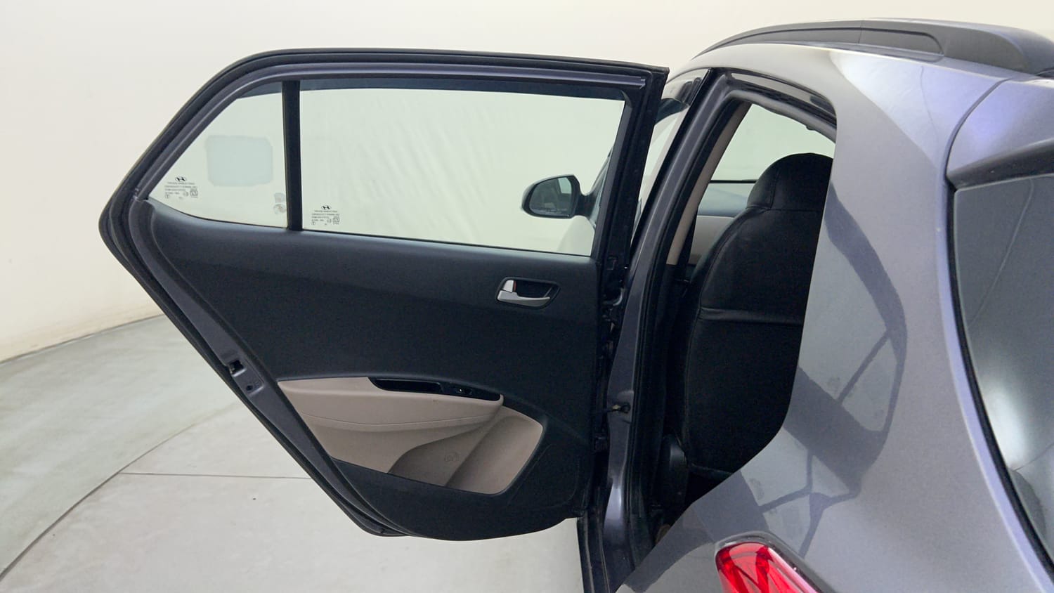 Used 2014 Hyundai Grand i10 Sportz 1.2 Kappa VTVT Petrol Manual interior LEFT REAR DOOR OPEN VIEW