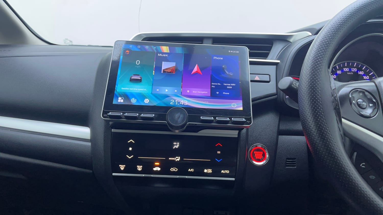Used 2018 Honda WR-V VX MT Diesel Diesel Manual interior MUSIC SYSTEM & AC CONTROL VIEW