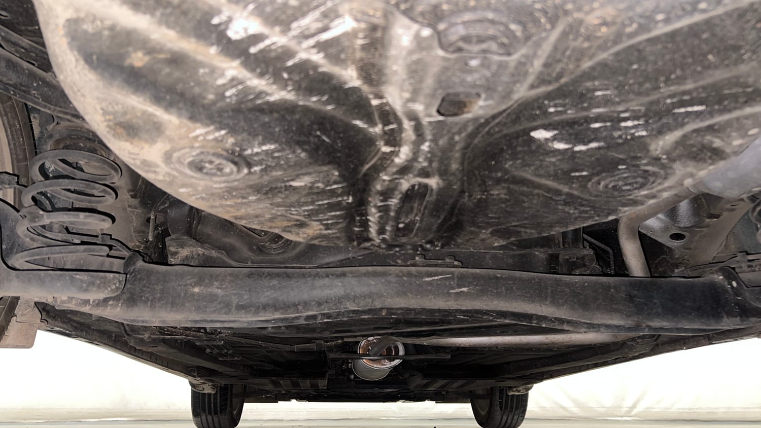 Used 2024 Toyota Glanza V AMT Petrol Automatic extra REAR UNDERBODY VIEW (TAKEN FROM REAR)