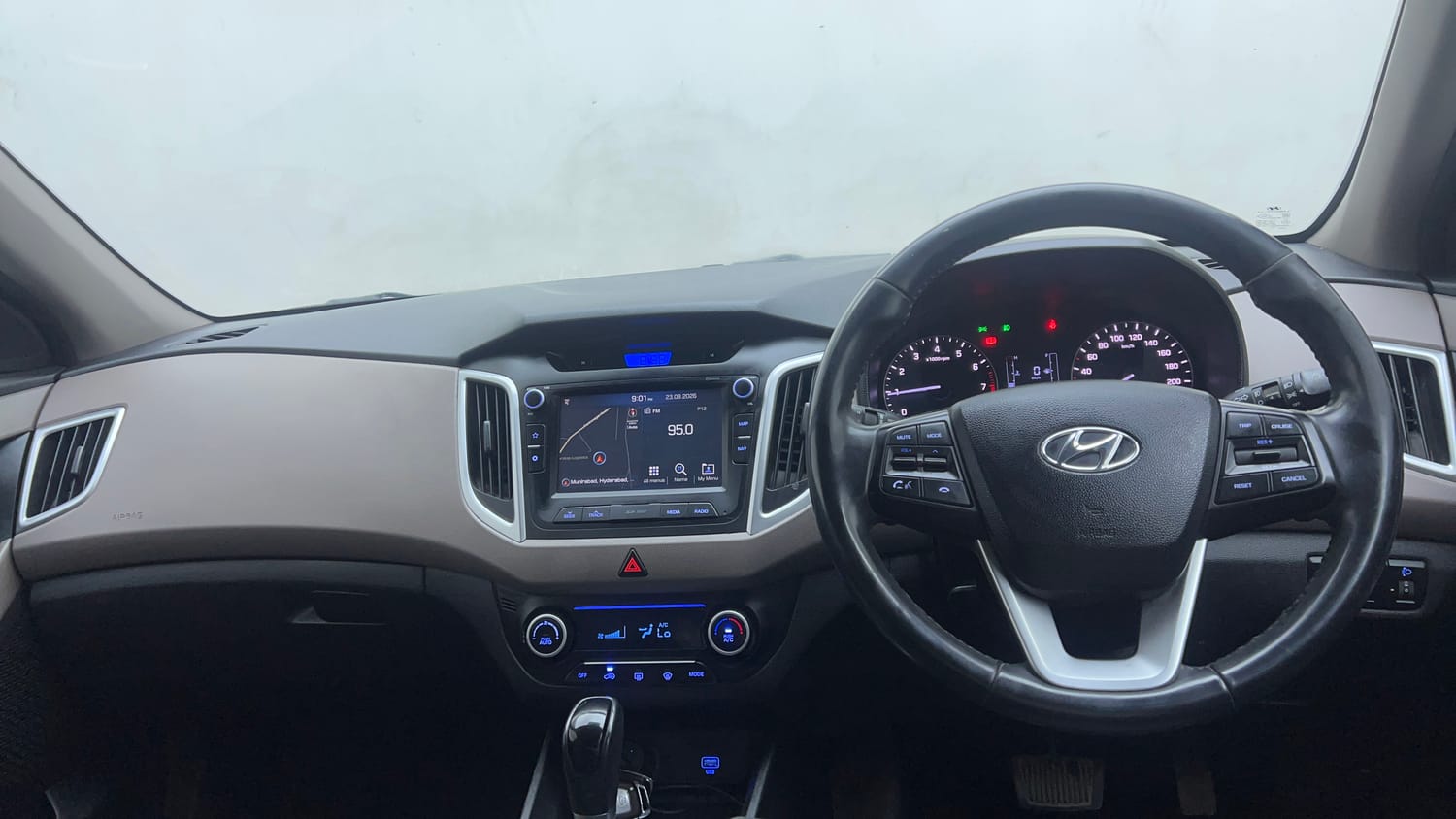 Used 2019 Hyundai Creta SX 1.6 AT Petrol Petrol Automatic interior DASHBOARD VIEW