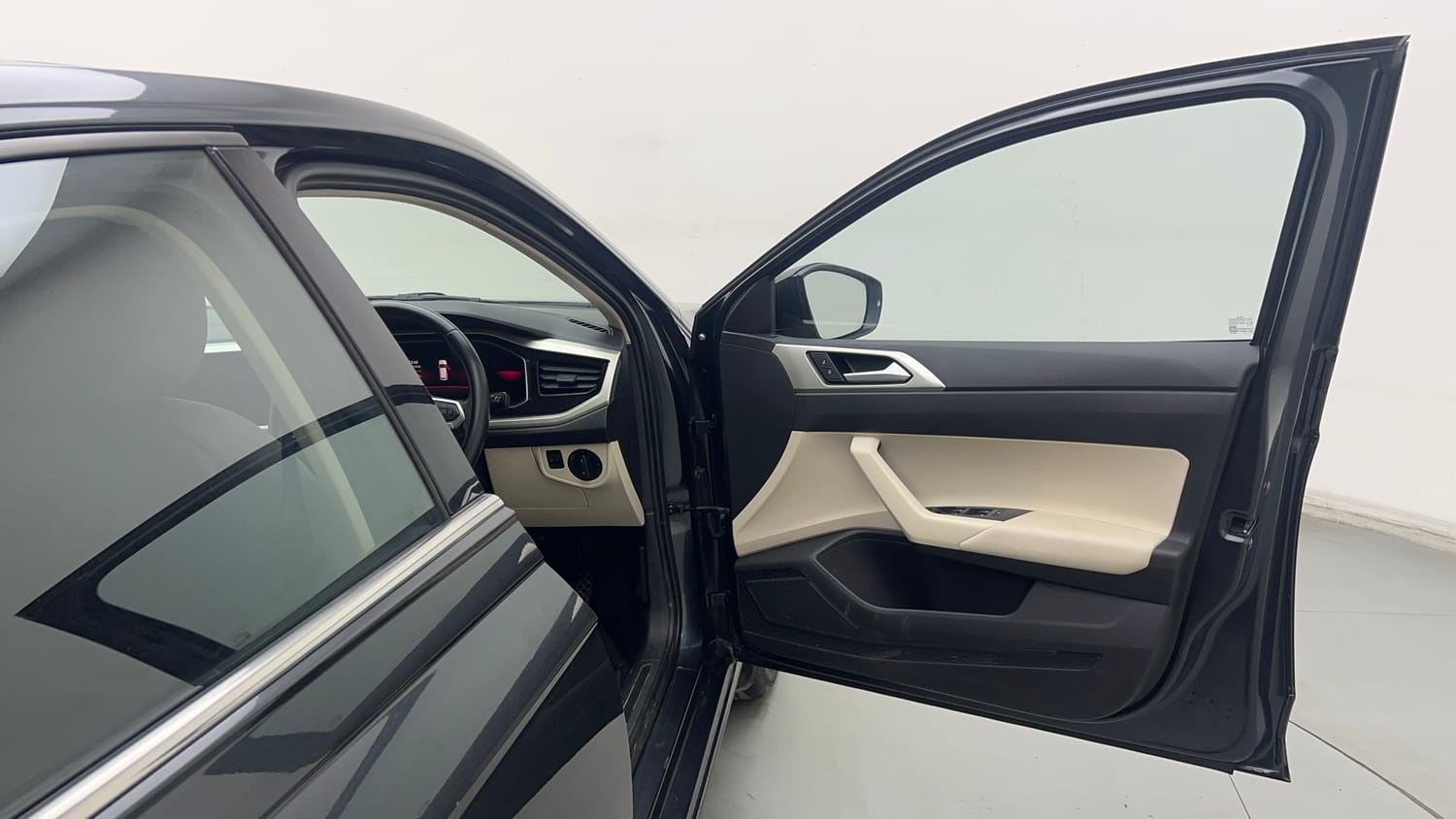 Used 2022 Volkswagen Virtus Topline 1.0 TSI AT Petrol Automatic interior RIGHT FRONT DOOR OPEN VIEW