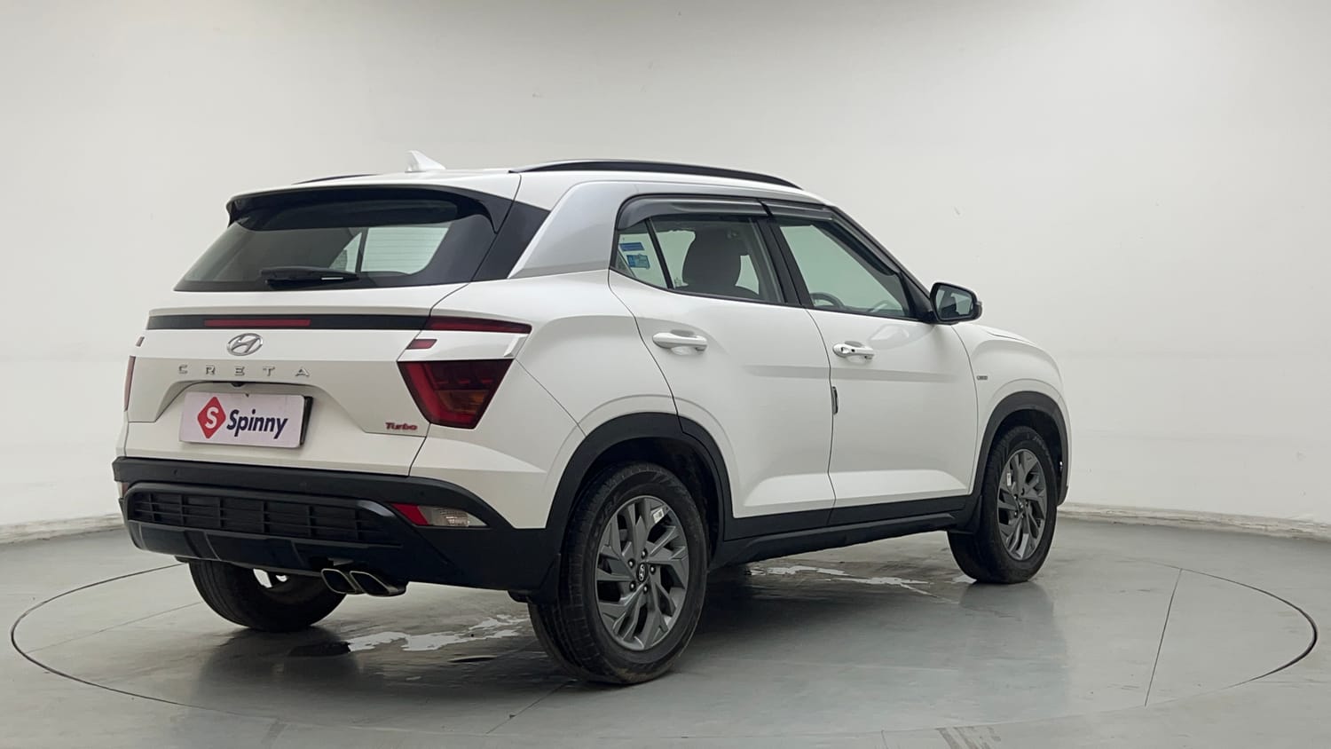 Used 2021 Hyundai Creta SX (O) 1.4 Turbo 7 DCT Petrol Automatic exterior RIGHT REAR CORNER VIEW