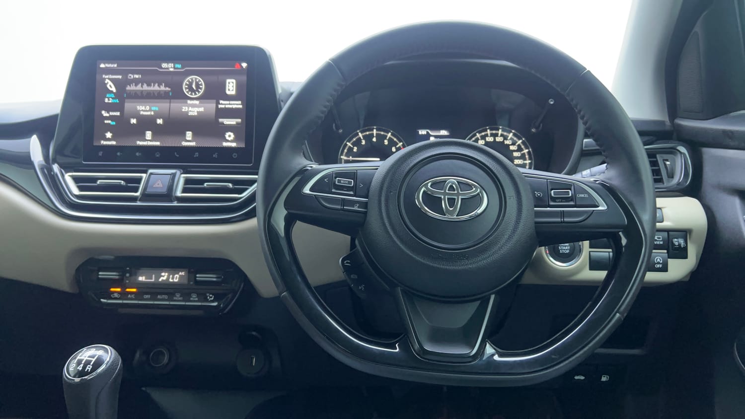 Used 2024 Toyota Glanza V Petrol Manual interior STEERING VIEW