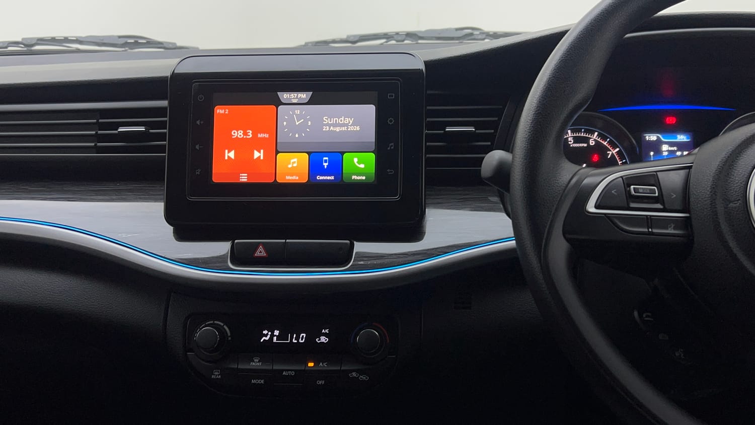 Used 2026 Maruti Suzuki XL6 Zeta MT Petrol Petrol Manual interior MUSIC SYSTEM & AC CONTROL VIEW