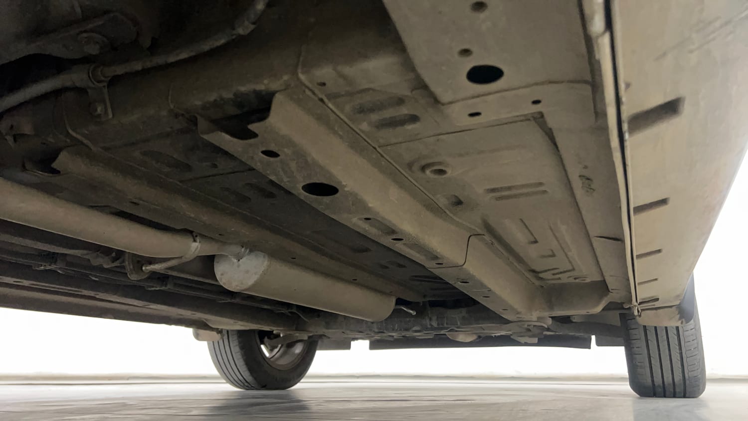 Used 2025 Tata Punch Creative Plus AMT Petrol Automatic extra REAR RIGHT UNDERBODY VIEW