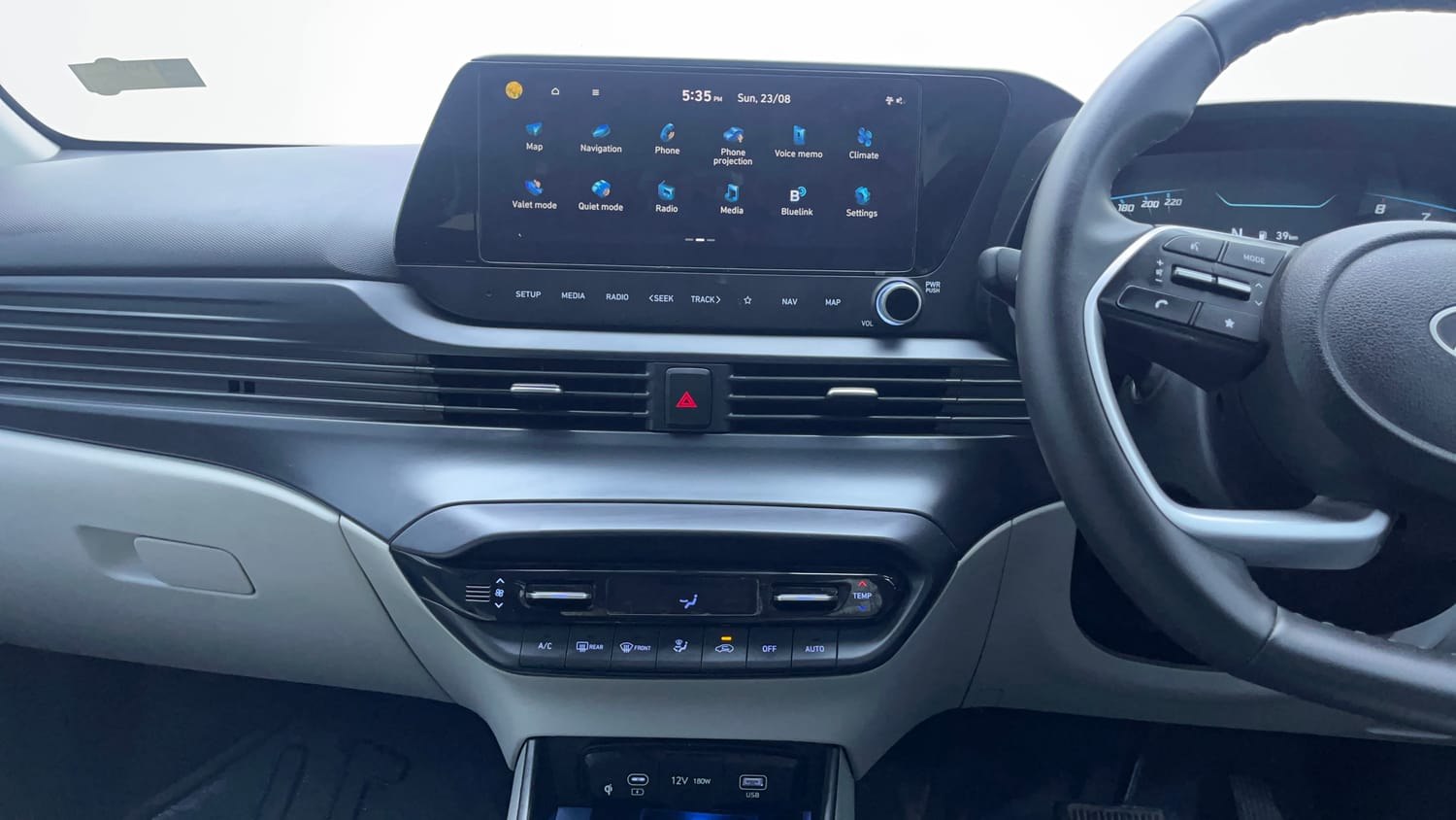 Used 2025 Hyundai New i20 Asta (O) 1.2 IVT Petrol Automatic interior MUSIC SYSTEM & AC CONTROL VIEW